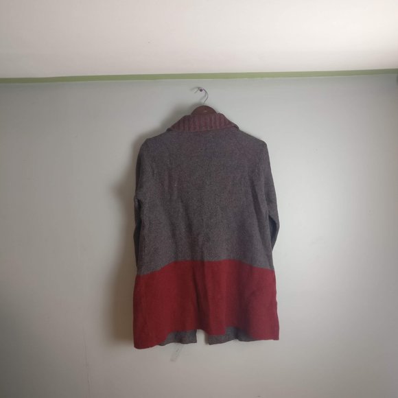 Wool Cardigan, Wool Coat, Wool blend button Front Knit Cocoon Cardigan, L - Picture 3 of 13